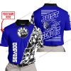 PREMIUM MX - LIMITED EDITION JUST FCKN GONNA SEND IT - CUSTOM NAME - SEA DOO - NAVY- POLO SHIRT