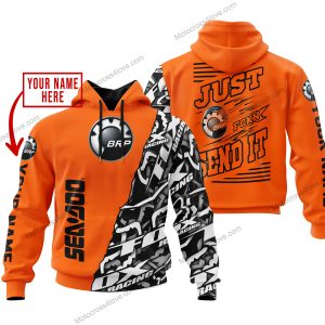 PREMIUM MX - LIMITED EDITION JUST FCKN GONNA SEND IT - CUSTOM NAME - SEA DOO - ORANGE