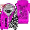 PREMIUM MX - LIMITED EDITION JUST FCKN GONNA SEND IT - CUSTOM NAME - SEA DOO - PINK - FLEECE ZIP HOOODIE
