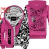 PREMIUM MX - LIMITED EDITION JUST FCKN GONNA SEND IT - CUSTOM NAME - SEA DOO - PINK 1 - FLEECE ZIP HOOODIE
