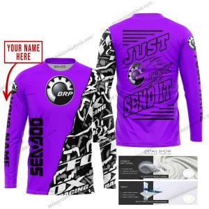 PREMIUM MX - LIMITED EDITION JUST FCKN GONNA SEND IT - CUSTOM NAME - SEA DOO - PURPLE - JERSEY