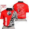 PREMIUM MX - LIMITED EDITION JUST FCKN GONNA SEND IT - CUSTOM NAME - SEA DOO - RED - POLO SHIRT