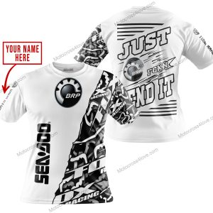PREMIUM MX - LIMITED EDITION JUST FCKN GONNA SEND IT - CUSTOM NAME - SEA DOO - WHITE - T-SHIRT