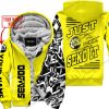 PREMIUM MX - LIMITED EDITION JUST FCKN GONNA SEND IT - CUSTOM NAME - SEA DOO - YELLOW - FLEECE ZIP HOOODIE