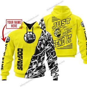 PREMIUM MX - LIMITED EDITION JUST FCKN GONNA SEND IT - CUSTOM NAME - SEA DOO - YELLOW