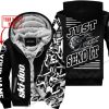 PREMIUM MX - LIMITED EDITION JUST FCKN GONNA SEND IT - CUSTOM NAME - SKI-DOO - BLACK - FLEECE ZIP HOOODIE