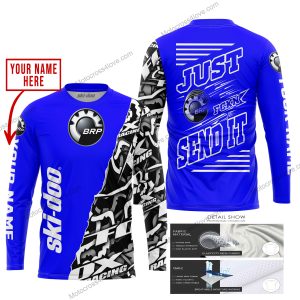 PREMIUM MX - LIMITED EDITION JUST FCKN GONNA SEND IT - CUSTOM NAME - SKI-DOO - BLUE - JERSEY