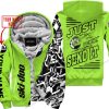 PREMIUM MX - LIMITED EDITION JUST FCKN GONNA SEND IT - CUSTOM NAME - SKI-DOO - GREEN 1 - FLEECE ZIP HOODIE