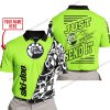 PREMIUM MX - LIMITED EDITION JUST FCKN GONNA SEND IT - CUSTOM NAME - SKI-DOO - GREEN 1 - POLO SHIRT