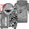 PREMIUM MX - LIMITED EDITION JUST FCKN GONNA SEND IT - CUSTOM NAME - SKI-DOO - GREY - FLEECE ZIP HOOODIE