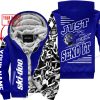 PREMIUM MX - LIMITED EDITION JUST FCKN GONNA SEND IT - CUSTOM NAME - SKI-DOO - NAVY - FLEECE ZIP HOOODIE