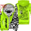 PREMIUM MX - LIMITED EDITION JUST FCKN GONNA SEND IT - CUSTOM NAME - SKI-DOO - NEON - FLEECE ZIP HOOODIE