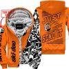 PREMIUM MX - LIMITED EDITION JUST FCKN GONNA SEND IT - CUSTOM NAME - SKI-DOO - ORANGE - FLEECE ZIP HOOODIE