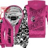 PREMIUM MX - LIMITED EDITION JUST FCKN GONNA SEND IT - CUSTOM NAME - SKI-DOO - PINK 1 - FLEECE ZIP HOOODIE