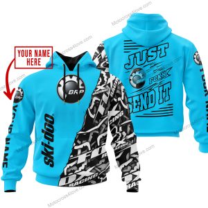 PREMIUM MX - LIMITED EDITION JUST FCKN GONNA SEND IT - CUSTOM NAME - SKI-DOO - SKY BLUE
