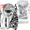 PREMIUM MX - LIMITED EDITION JUST FCKN GONNA SEND IT - CUSTOM NAME - SKI-DOO - WHITE - FLEECE ZIP HOOODIE