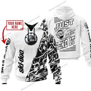 PREMIUM MX - LIMITED EDITION JUST FCKN GONNA SEND IT - CUSTOM NAME - SKI-DOO - WHITE
