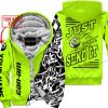 PREMIUM MX - LIMITED EDITION JUST FCKN GONNA SEND IT - CUSTOM NAME - CAN AM- NEON - FLEECE ZIP HOOODIE