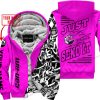 PREMIUM MX - LIMITED EDITION JUST FCKN GONNA SEND IT - CUSTOM NAME - CAN AM- PINK - FLEECE ZIP HOOODIE