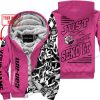 PREMIUM MX - LIMITED EDITION JUST FCKN GONNA SEND IT - CUSTOM NAME - CAN AM- PINK 1 - FLEECE ZIP HOOODIE
