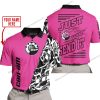 PREMIUM MX - LIMITED EDITION JUST FCKN GONNA SEND IT - CUSTOM NAME - CAN AM- PINK 1 - POLO SHIRT