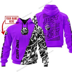 PREMIUM MX - LIMITED EDITION JUST FCKN GONNA SEND IT - CUSTOM NAME - CAN AM- PURPLE