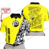PREMIUM MX - LIMITED EDITION JUST FCKN GONNA SEND IT - CUSTOM NAME - CAN AM- YELLOW - POLO SHIRT