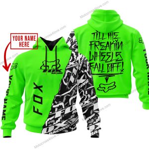 TILL THE FUCKIN FREAKIN TRAINING WHEEL FALL OFF - LIMITED EDITION - CUSTOM NAME - FOX RACING - GREEN