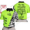 TILL THE FUCKIN FREAKIN TRAINING WHEEL FALL OFF - LIMITED EDITION - CUSTOM NAME - FOX RACING - GREEN 1 - POLO SHIRT