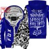 TILL THE FUCKIN FREAKIN TRAINING WHEEL FALL OFF - LIMITED EDITION - CUSTOM NAME - FOX RACING - NAVY - FLEECE ZIP HOOODIE