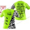 TILL THE FUCKIN FREAKIN TRAINING WHEEL FALL OFF - LIMITED EDITION - CUSTOM NAME - FOX RACING - NEON - T-SHIRT