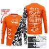 TILL THE FUCKIN FREAKIN TRAINING WHEEL FALL OFF - LIMITED EDITION - CUSTOM NAME - FOX RACING - ORANGE - JERSEY