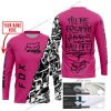 TILL THE FUCKIN FREAKIN TRAINING WHEEL FALL OFF - LIMITED EDITION - CUSTOM NAME - FOX RACING - PINK 1 - JERSEY