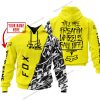 TILL THE FUCKIN FREAKIN TRAINING WHEEL FALL OFF - LIMITED EDITION - CUSTOM NAME - FOX RACING - YELLOW