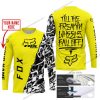 TILL THE FUCKIN FREAKIN TRAINING WHEEL FALL OFF - LIMITED EDITION - CUSTOM NAME - FOX RACING - YELLOW - JERSEY