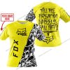 TILL THE FUCKIN FREAKIN TRAINING WHEEL FALL OFF - LIMITED EDITION - CUSTOM NAME - FOX RACING - YELLOW - T-SHIRT
