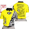 PREMIUM MX - LIMITED EDITION JUST FCKN GONNA SEND IT - CUSTOM NAME - THOR - YELLOW - POLO SHIRT