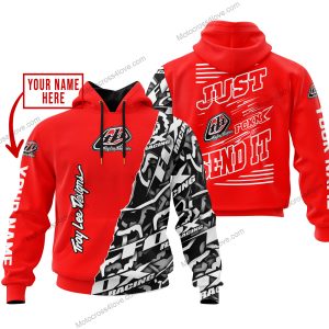 PREMIUM MX - LIMITED EDITION JUST FCKN GONNA SEND IT - CUSTOM NAME - TROY LEE DESIGNS - RED