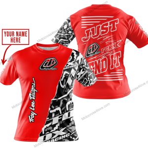PREMIUM MX - LIMITED EDITION JUST FCKN GONNA SEND IT - CUSTOM NAME - TROY LEE DESIGNS - RED - T-SHIRT
