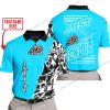 PREMIUM MX - LIMITED EDITION JUST FCKN GONNA SEND IT - CUSTOM NAME - TROY LEE DESIGNS - SKY BLUE - POLO SHIRT