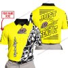 PREMIUM MX - LIMITED EDITION JUST FCKN GONNA SEND IT - CUSTOM NAME - TROY LEE DESIGNS - YELLOW - POLO SHIRT