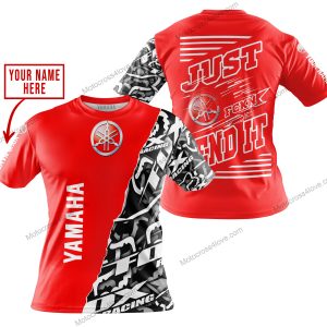 PREMIUM MX - LIMITED EDITION JUST FCKN GONNA SEND IT - CUSTOM NAME - YAMAHA - RED - T-SHIRT