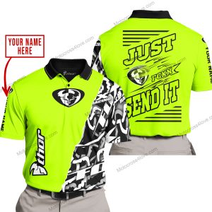 PREMIUM MX - LIMITED EDITION JUST FCKN GONNA SEND IT - CUSTOM NAME - THOR - NEON - POLO SHIRT