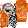PREMIUM MX - LIMITED EDITION JUST FCKN GONNA SEND IT - CUSTOM NAME - THOR - ORANGE - FLEECE ZIP HOOODIE