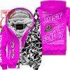 PREMIUM MX - LIMITED EDITION JUST FCKN GONNA SEND IT - CUSTOM NAME - TROY LEE DESIGNS - PINK - FLEECE ZIP HOOODIE