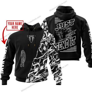 PREMIUM MX - LIMITED EDITION JUST FCKN GONNA SEND IT - CUSTOM NAME - TRIUMPH - BLACK