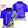 PREMIUM MX - LIMITED EDITION JUST FCKN GONNA SEND IT - CUSTOM NAME - TROY LEE DESIGNS - BLUE - POLO SHIRT