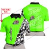 PREMIUM MX - LIMITED EDITION JUST FCKN GONNA SEND IT - CUSTOM NAME - TROY LEE DESIGNS - GREEN - POLO SHIRT