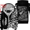 PREMIUM MX - LIMITED EDITION JUST FCKN GONNA SEND IT - CUSTOM NAME - FLY RACING - BLACK - FLEECE ZIP HOODIE