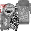 PREMIUM MX - LIMITED EDITION JUST FCKN GONNA SEND IT - CUSTOM NAME - FLY RACING - GREY - FLEECE ZIP HOODIE